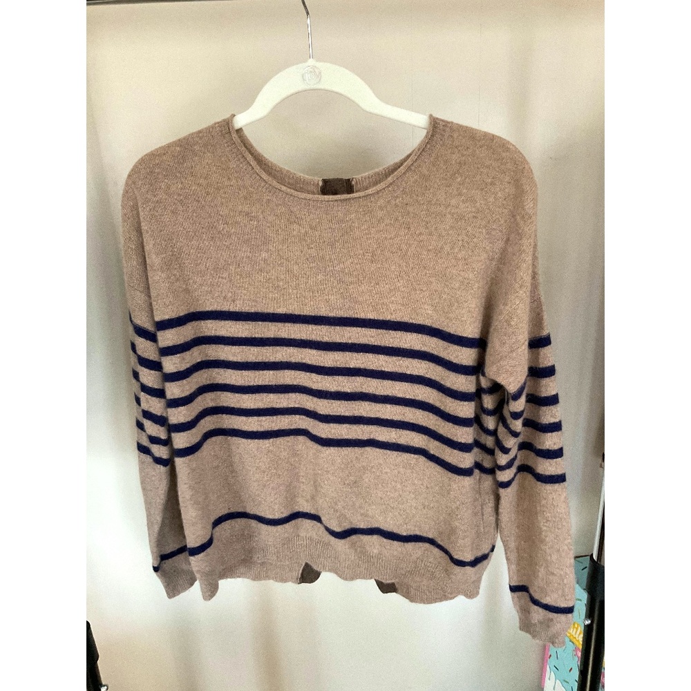 LOMA  'Dasha' Stripe Cashmere Sweater